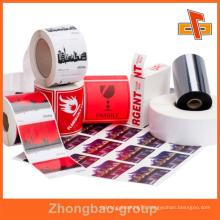 Guangzhou manufacturer wholesale printing and packaging material custom printable adhesive metal furniture label